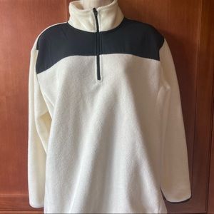 Zyia Cream Fleece 1/4 zip sweater